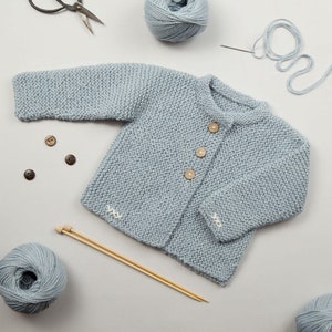 Lilly kofta stickmönster PDF | Lätt att ladda ner stickmönster för babyer | Enkel nivå | Mönster från Wool Couture bild 2