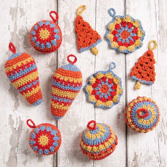 Christmas Decoration Crochet Kit. Intermediate Level Crochet Kit. Craft Kit  Made by Wool Couture. 