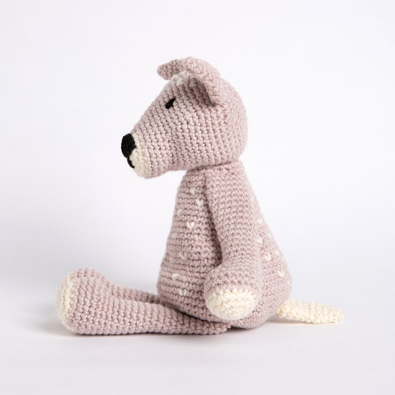 Animal Crochet Kit. Easy Crochet Deer Set. Deer Lovers Gift. Daisy Doe Crochet Pattern Wool Couture image 2