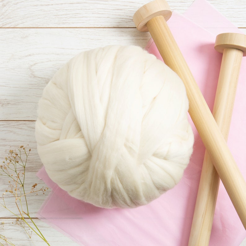 Teal Giant Yarn. Arm Knitting Merino Wool. Roving for Etsy UK