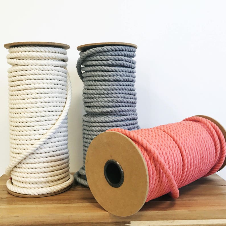 Macrame 10mm Rope. Cotton Cord 3/8 inch Braid. 50 metres / Etsy