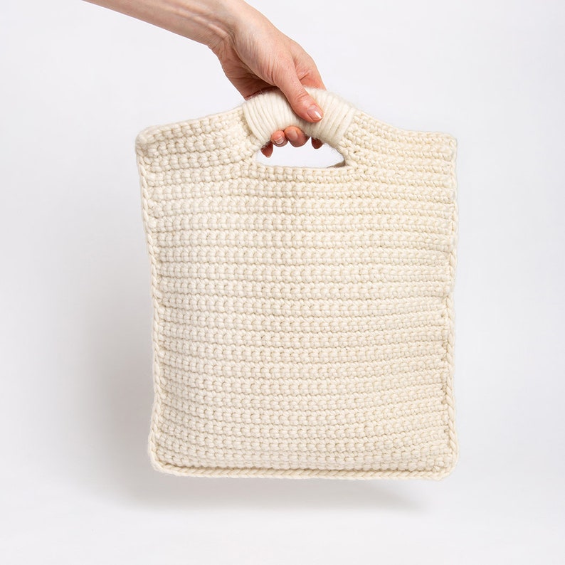 Scandi Bag Crochet Kit Easy Crochet Tote Bag Merino Wool Wool Couture image 2