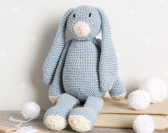 Mabel Bunny Knitting Kit: Easy Knit Rabbit, Baby Beau Yarn