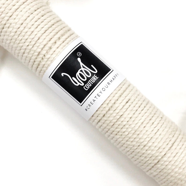 Macrame 3mm Rope. Cream Cotton Cord 3/32 Inch Braid. 60 Metres Etsy
