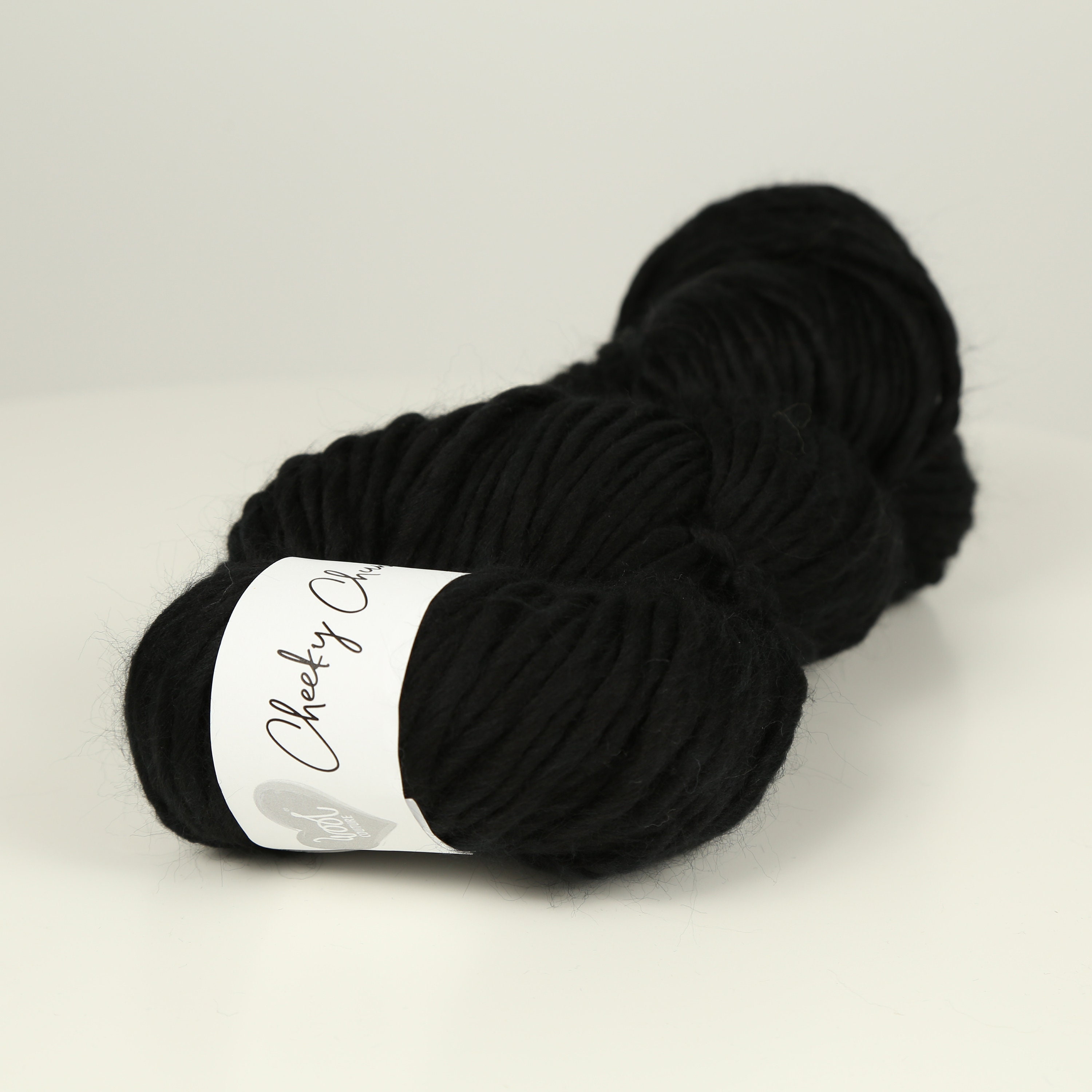 Black Super Chunky Yarn. Cheeky Chunky Yarn by Wool Couture. Etsy