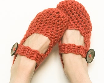 Slipper Crochet Kit. Amy Slipper Crochet Kit. Bed Socks Easy Crochet Kit. Learn to Crochet with Wool Couture.