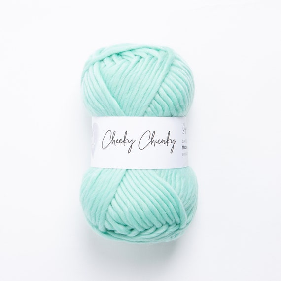 Aqua Super Chunky Yarn. Cheeky Chunky Yarn by Wool Couture. 100g