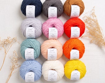 Pure Merino Aran Yarn 50g Ball.  Worsted Weight Yarn