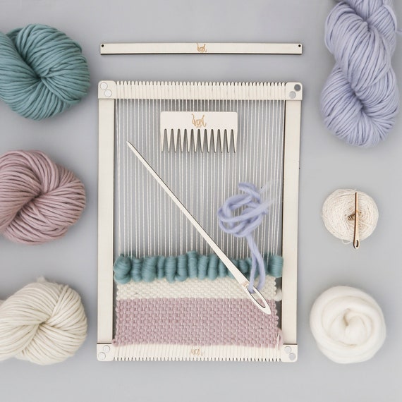 Weaving Loom Kit. Large Lap Loom. Learn to Frame Weave, Tapestry