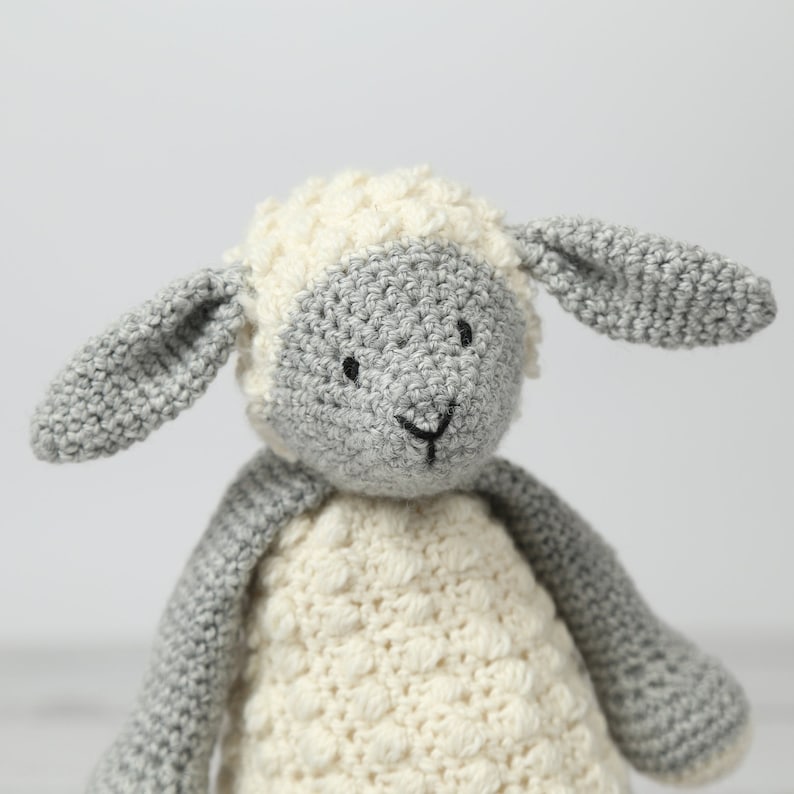 Crochet Kit Laura the Lamb. Beautiful Amigurumi Kit. Intermediate Crochet Kit to make a Lamb. Presented in a Gift Box by Wool Couture. image 5