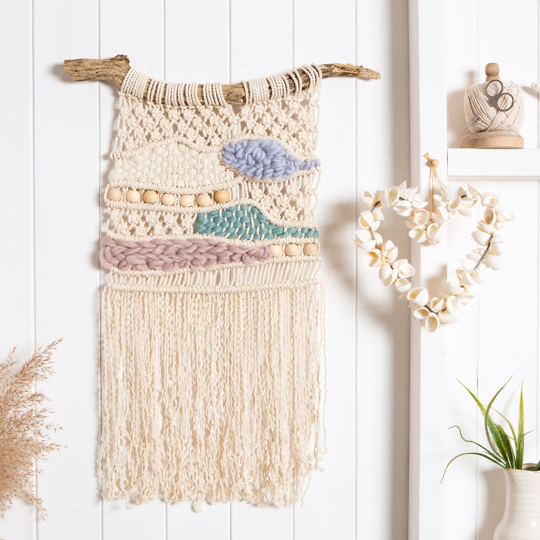 DIY Beginners Macrame Kit with all supplies needed and Instructional  step-by-step guide, Macrame Wall Hanging, Bohemian Wall Decor –  handmadebyuruba