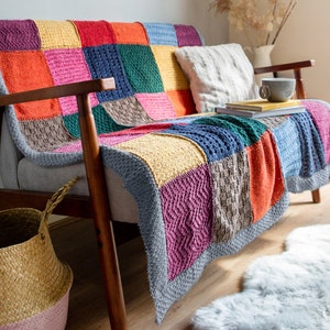 Blanket Knitting Kit. Beginner Knit Kit. Cottagecore Wool Throw