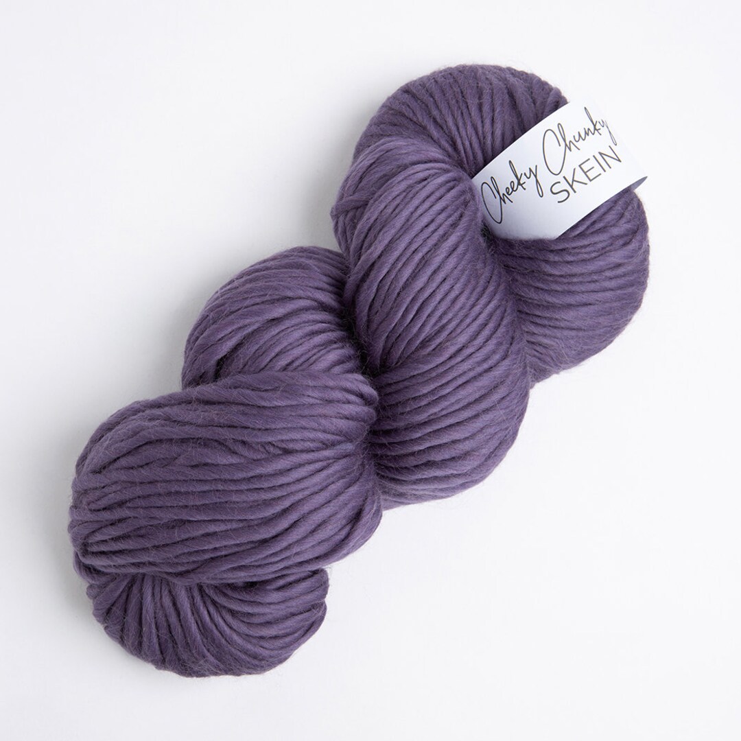 Damson Merino Wool. Super Chunky 100g Merino Wool Damson Purple. Cheeky  Chunky Yarn. Wool Couture Yarn. Pure Merino Wool. 