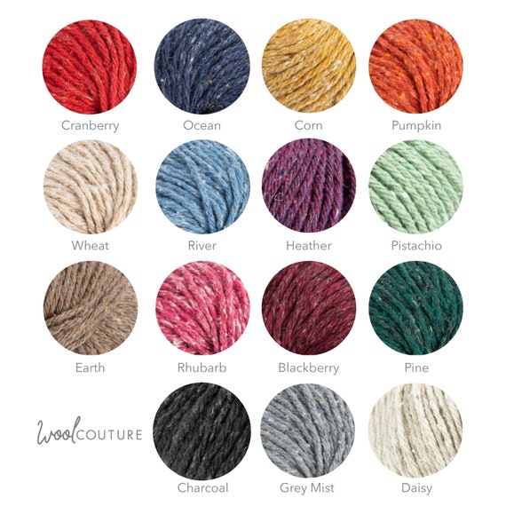 Craft Knitting Starter Kit 5mm Needles Colour 6 Balls of Wool Hobby Yarn  Set NEW