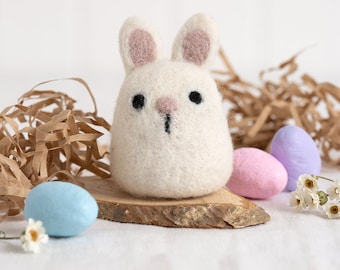 My Pocket Bunny Rabbit Needle Felting Kit | Easy Rabbit Needle Felting Pattern By Wool Couture | Easter Spring Craft Kit