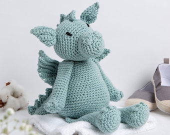 Dom The Dragon Crochet Kit | Easy Dragon Toy DIY | Dragon Pattern By Wool Couture