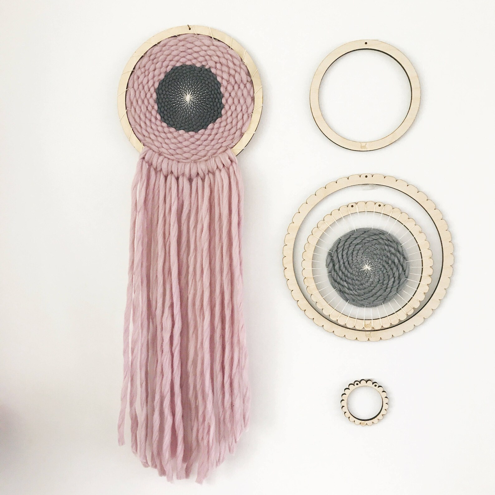 Round Weaving Loom Kit. Large lap loom. Learn to frame Etsy