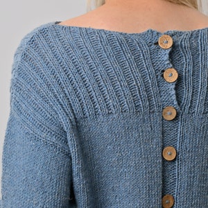 Jumper Knitting Kit. Sweater Knit Kit. Easy Knitting kit. Summer Jumper Craft kit. Wool Couture. image 4