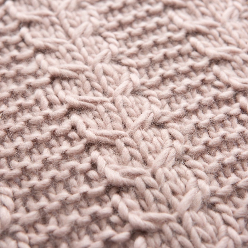 Giant Cable Cushion Knitting Kit. Cushion Knitting Kit. Intermediate knitting kit. Pattern by Wool Couture image 5