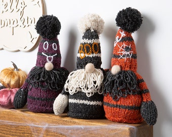 Halloween Decorations Gonk Knitting Kit | Easy Knit Pattern | Aran Yarn Homeware | Wool Couture