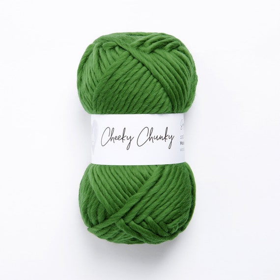 Aqua Super Chunky Yarn. Cheeky Chunky Yarn by Wool Couture. 100g Ball  Chunky Yarn in Aqua Green Spearmint. Pure Merino Wool. 