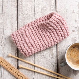 Beginners Garter Headband Knitting Kit | Starter Beginners Knitting Kit | Headband Pattern By Wool Couture