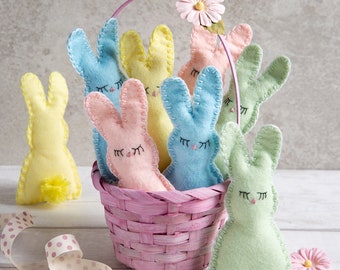 Easter Felt Craft Kit 8 Bunnies | Felting Craft Kid | School Holidays Crafting