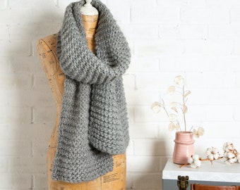 Kit de tejido de bufandas para principiantes: súper fácil de hacer / Kit para aprender a tejer / Kit de inicio para tejer / Kit de tejido DIY / Kit de tejido para principiantes