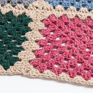 Blanket Crochet Kit for Beginners. Granny Square Crochet Throw. Catalonia Granny Squares Blanket Crochet Kit by Wool Couture. image 4