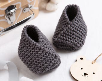 Personalised Baby Booties Beginner Merino Knitting Kit