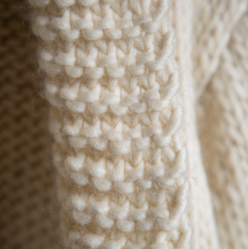 Easy Cardigan Knitting Kit. Chunky Wool Knit Beginner. Ella Cardi Knitting Pattern By Wool Couture. image 5