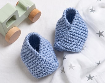 Personalised Baby Booties Beginner Knitting Kit