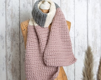 Hannah's Beginner Crochet Scarf Kit. Easy Crochet Scarf. Make Your Own Scarf Kit By Wool Couture