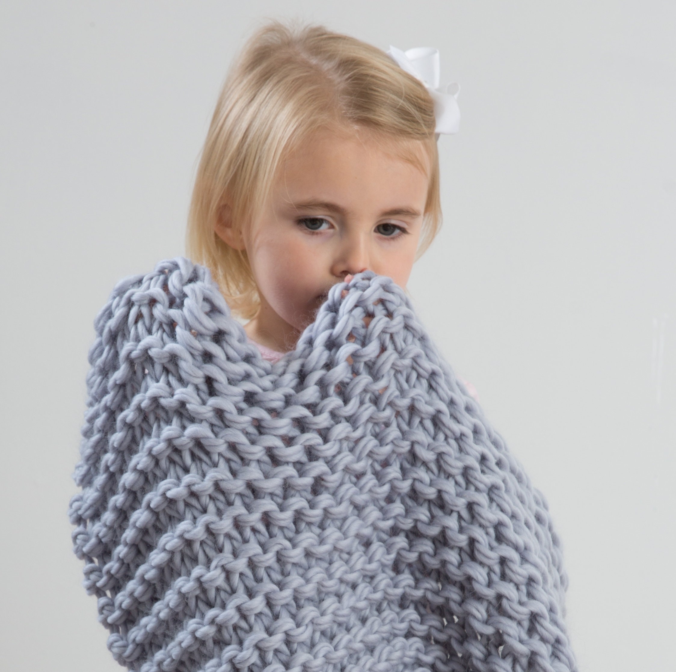 Baby Blanket Knitting Kit. Amias Chunky Throw Knit Kit. Etsy UK