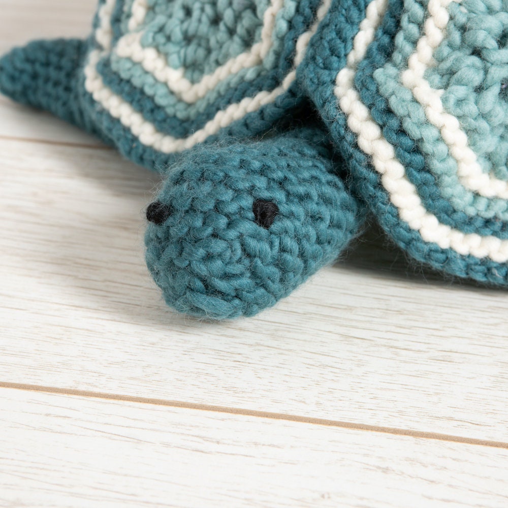Animal Knitting Kit. Amelia the Giant Turtle Intermediate Level