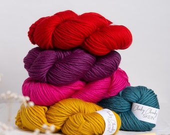 Super Chunky Yarn. Cheeky Chunky Yarn by Wool Couture. 200g Skein Chunky Yarn.  Jumbo Yarn. Pure Merino Wool.