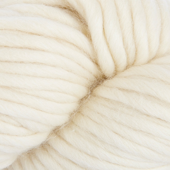 Pure White Super Chunky Yarn. Cheeky Chunky Yarn by Wool Couture. 200g  Skein Chunky Yarn in White. Pure Merino Wool. 