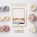 Weaving Loom Kit. Small rectangular lap loom. Learn to frame weave, tapestry. Beginners learn to weave. 