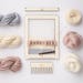 Weaving Loom Kit. Small rectangular lap loom. Learn to frame weave, tapestry. Beginners learn to weave. 