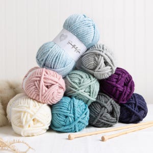Super Chunky Yarn. Beautifully Basic Yarn By Wool Couture. 100g Ball Of Yarn