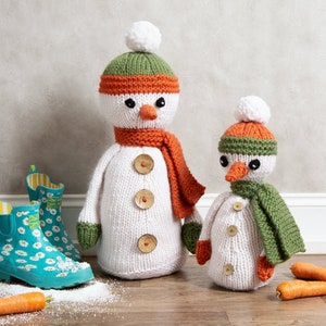 Christmas Snowmen Knitting PDF Pattern Christmas Knitting Pattern PDF Holidays PDF Knitting Pattern By Wool Couture image 2