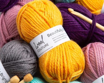 Super Chunky Yarn, Bright Acrylic Wool Blend (100g Ball)