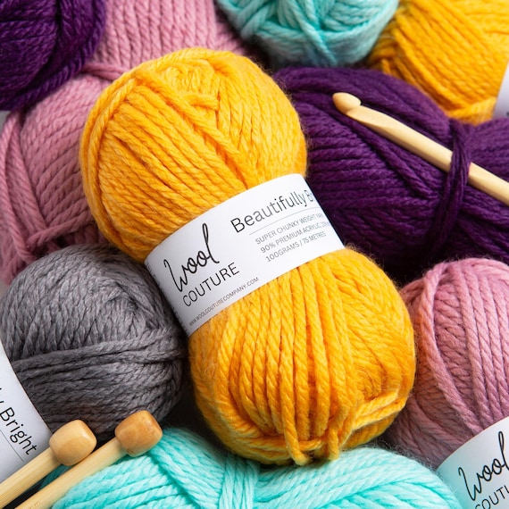Super Chunky Beautifully Bright Yarn by Wool 100g