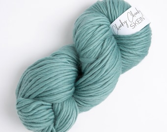 Teal Super Chunky Yarn. Cheeky Chunky Yarn by Wool Couture. 200g Skein Chunky Yarn in Teal Green. Pure Merino Wool.