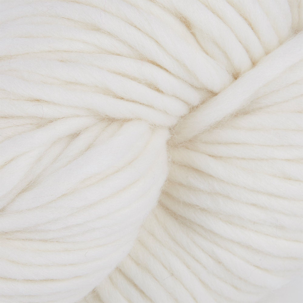 Pure White Super Chunky Yarn. Cheeky Chunky Yarn by Wool Couture. 200g  Skein Chunky Yarn in White. Pure Merino Wool. 