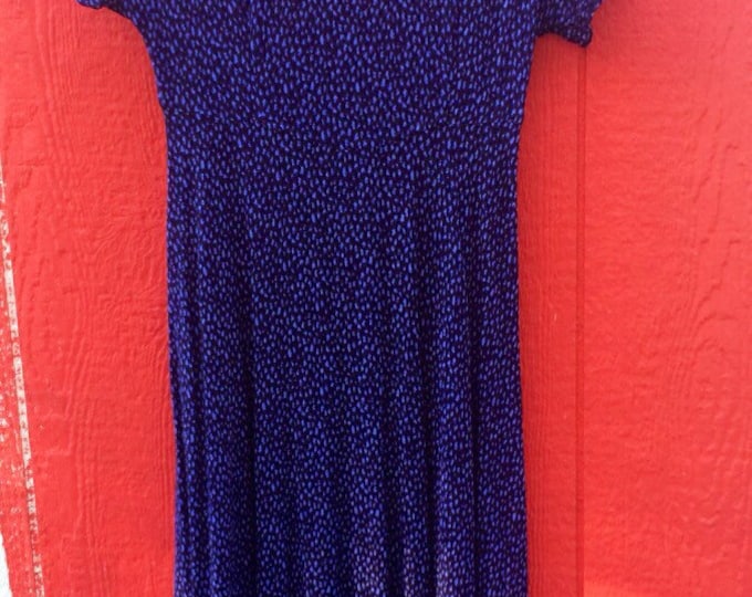 90’s Plum Speckled Pattern Sundress