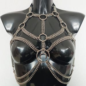Double Curb Chain Harness | Metal Harness  | Party Harness | Festival Harness