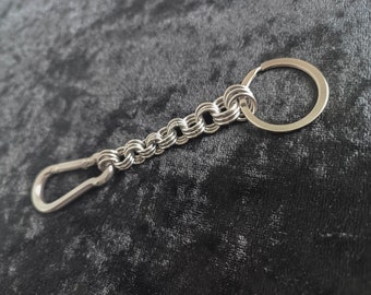 Key Ring | Key Chain | Chainmail Key Ring | Descending chainmail Key Chain