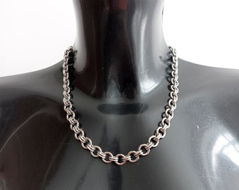 Chunky Chain, Curb chain and Rollo Chain Necklace
