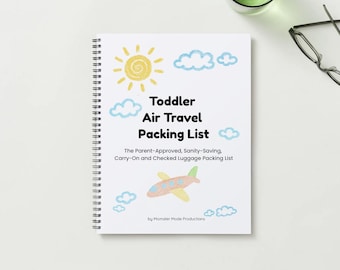 Toddler Airplane Packing List | Family Travel Planner (Digital Download)